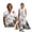 Cherry Blossom Mountain Sun, variant on FOR U DESIGNS Cat Floral Print Couple Shirts and Dress Matching Outfit Linen-Style Flowy Womens Sleeveless Sundress with Pocket Casual Mens Buttons Shirt