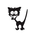 thumbnail image 2 of SPRING PARK Waterproof Funny Cat Pattern Car Styling Trim Sticker Vehicle Decor Accessories, 2 of 7