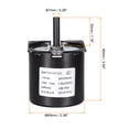 thumbnail image 2 of AC 110V Electric Synchronous Motor Turntable Metal Gear CW/CCW 30RPM 50-60HZ 14W 7mm Dia Eccentric Shaft, 2 of 5
