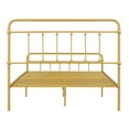 thumbnail image 4 of YOFE Full Size Platform Bed Frame, Heavy Duty Metal Platform Bed with Slats Support & Center Support Legs, Platform Bed with Steel Headboard and Footboard, Simplistic and Modern, Yellow, D84, 4 of 12