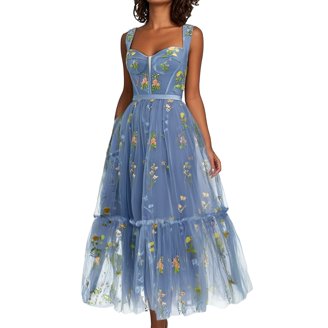 navy blue dress for baby girl A-line Teal Satin Boned Corset Dress – alinanova main image 0