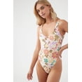 thumbnail image 2 of Womens Swim Meadow Floral Mykonos One-Piece Swimsuit, Multi Colored, XL, 2 of 4