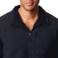 thumbnail image 4 of 32 Degrees Men's Sherpa Lined Fleece Full Zip Jacket Sweater (Large, Copn Navy Space Dye), 4 of 4
