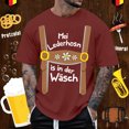 thumbnail image 2 of XIAOCHA Oktoberfest Letter Graphic T Shirt For Men Crew Neck Short Sleeve Novelty Casual Tee, 2 of 4