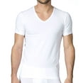 thumbnail image 2 of Men's Calida 14065 Focus V-Neck T-Shirt (White M), 2 of 4