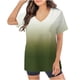 thumbnail image 1 of Fiudx Camisetas para Mujer Blusa de Manga Corta con Cuello En V para Mujer, Uniforme de Trabajo, Blusa con Bolsillo Sólido, 1 of 4