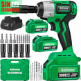 thumbnail image 2 of Llave De Impacto Inalámbrico 3.0ah Kit con 2 baterías Verde, 2 of 5