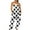 White jumpsuits for women, variant on Wycnly Womens Jumpsuits Vintage Wide Leg Loose Fit Pocket Strap Long Jumpsuits Trendy Leopard Print V-Neck Sleeveless Maxi Summer Rompers Black s