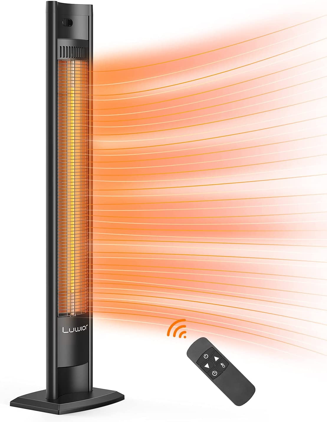 Patio Heater, Infrared Heater with Remote, 1500W/750W Outdoor Space