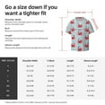 thumbnail image 5 of Pofeuu Cute Red Crabs With Nautical Print Mens Casual Short Sleeve Shirts Beach Summer Spread Collar Pocket Tops Men's Casual Short-sleeved Shirt-Medium, 5 of 5