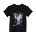 thumbnail image 4 of mgoYE 250 Years America Anniversary Shirt Girls Boys 250th Independence Day Freedom Shirt USA Flag Star and Stripes Tee 250th Anniversary USA T-Shirt Girls(Black,9-10 Years), 4 of 4