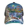 thumbnail image 2 of Picia Christmas Tree Pattern Trucker Hat,Baseball Cap,Sun Protection Cap,Stylish Headwear,Leisure Cap,Outdoor Sports Cap, 2 of 7