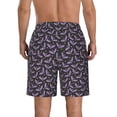thumbnail image 3 of Naloa Bat Purple Men's Beach Shorts, Surfing shorts, Swim trunks, Quick Dry Swim Trunks for Surfing Beach Fun - XX-Large, 3 of 9