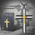 thumbnail image 7 of Coachuhhar Cross Necklace 925 Sterling Silver Cross Pendant Necklace Religious Jewelry Gifts for Men Women, 7 of 7