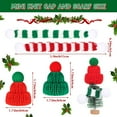 thumbnail image 2 of Dalrosia Christmas Mini Knit Doll Hats and Scarves Decor Mini Santa Hat for Craft DIY for Xmas Tree Wine Bottle Gift, 2 of 6