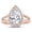Rose Gold, variant on 5 Carat Platinum LAB GROWN DIAMOND Split Shank Pear Cut Diamond Engagement Ring (E-F Color VS1-VS2 Clarity) Size: 5