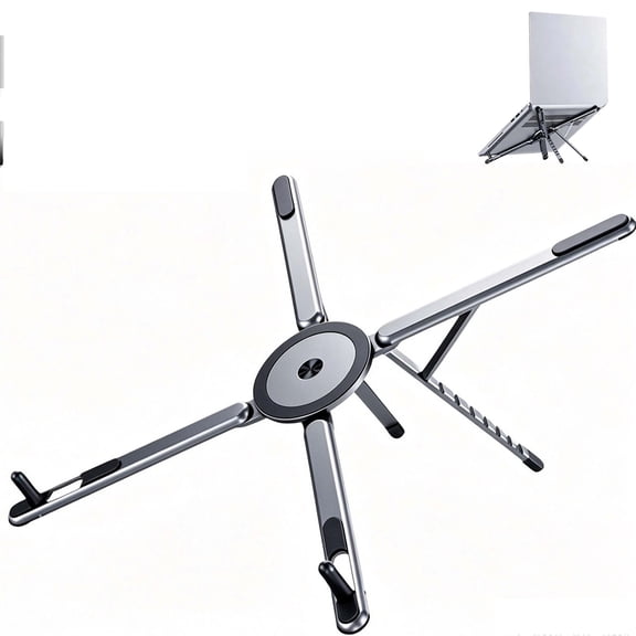 4-in-1 Multifunctional Magnetic Device Stand, Strong Magnetic Stability and Foldable Lightweight Design for Home, Office