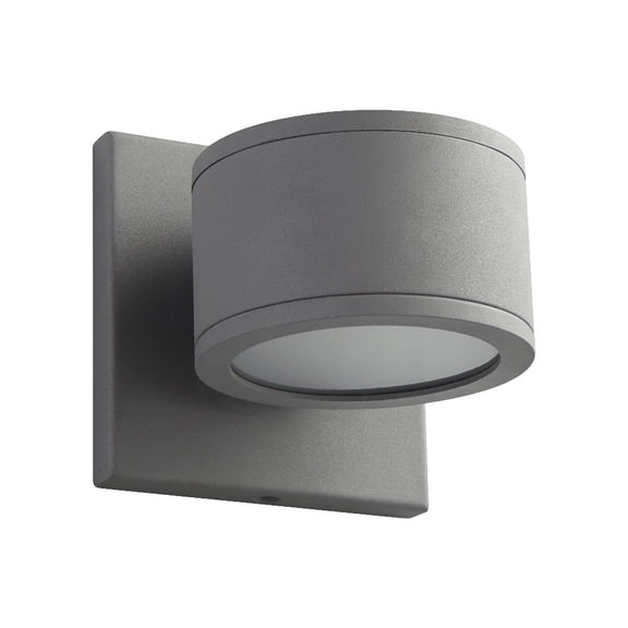 4.75 Inch 8.2W 120V 1 Led Outdoor Wall Sconce-Gray Finish-3000 Color Temperature Oxygen Lighting 3-727-16