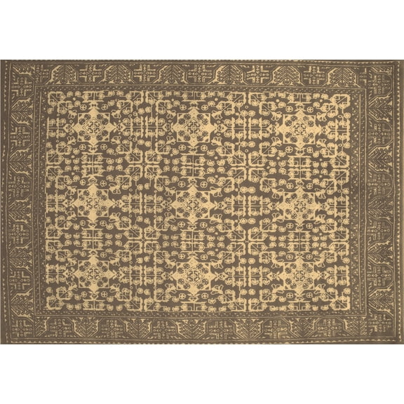 Ahgly Company Indoor Rectangle Persian Brown Bohemian Area Rugs, 2' x 5'