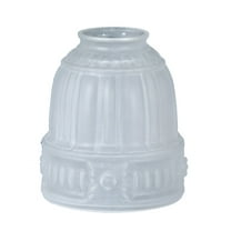 B&P Lamp® 5 1/8 inch tall Embossed Rosette Fixture Shade, 2-1/4 inch lip fitter