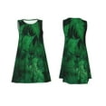 thumbnail image 7 of Hirioo Green Leave Fern for Sleeveless Dress Women's Sleeveless dress with Pockets, 7 of 7