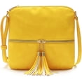 thumbnail image 1 of LHSHIDU Crossbody Bag for Women Lightweight Dome Shoulder Bag Retro Leather Satchel Wallet for Work Travel, 1 of 7