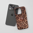 thumbnail image 3 of Hello Kitty For iPhone Protective Phone Case Leopard Print Brown Faux Fur, 3 of 7