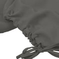thumbnail image 4 of CIENVNSTG Elastic High Waisted Radish Pants for Women Summer Casual Cotton Linen Material Solid Color Straight Leg Lightweight Beach Style Pants with Functional Pockets Gray M, 4 of 7