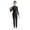 Black, variant on Kids Girls Shiny Long Sleeve Full Body Ballet Dance Gymnastics Leotard Romper Unitard Jumpsuit Black 12