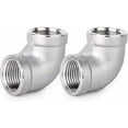 thumbnail image 1 of 5 uds. Conectores acodados de 90 grados de acero inoxidable 304, accesorios de tubería BSP hembra de 1/4 "x 1/4", 1 of 5