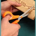 thumbnail image 4 of Gmogad Stainless Steel Multifunctional Set Student Scissors Handicraft Two-color Scissors Home Teaching Materials Office Gift Scissors Orange, 4 of 6