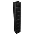 thumbnail image 3 of 8-Tier Bookshelf, 70" Tall Double-Decker Display Cabinet, Wood Media CD Tower, Freestanding Narrow Open Storage Cube Organizer for Living Room,Bedroom, 3 of 8