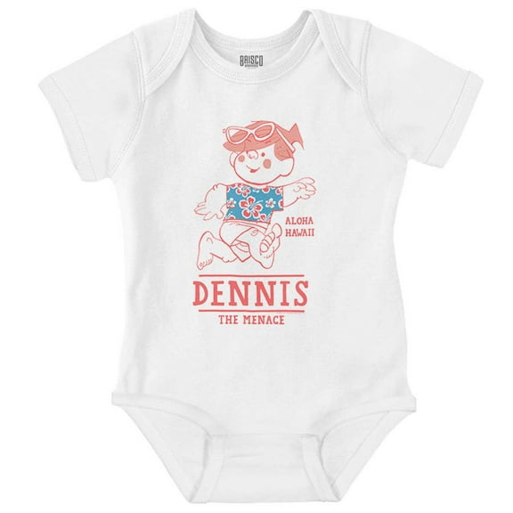 Dennis The Menace Aloha Hawaii Romper Boys or Girls Infant Baby Brisco Brands NB