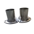 thumbnail image 2 of 304 Stainless Steel Header Collector Reducer Kit, 3 Inch 3-Bolt Flange to 2.5 Inch (2 1/2 in) Outlet, 3.5 Inch (3 1/2 Inch) Length, Includes Copper Collector Gaskets, Pair, 2 of 3