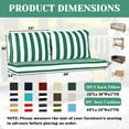 thumbnail image 6 of SDJPOI Outdoor Loveseat Cushion Set, 48‘‘ x 24‘’ Waterproof Couch Love Seat for Bench & Swing, 6 of 7