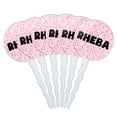 thumbnail image 1 of Rheba Cupcake Picks Toppers - Set of 6 - Pink Speckles, 1 of 1