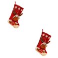 thumbnail image 4 of Yuarrent Colgante de calcetín de Navidad Calcetín Dulce Snack Colgando Bolsa de regalo Fiesta Año nuevo Adorno Familia Chimenea Árbol Estilo Estilo de animales 2piezas Yuarrent CBP162478, 4 of 5