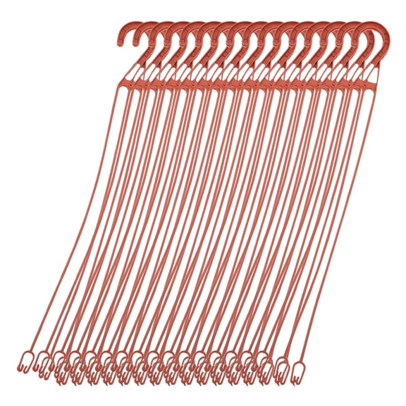 FUEENIRVA Sturdy Red Plastic Plant Hanging Holders, Perfect for Home, 30Pcs