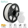 SUNLU PLA+ 3D Printer Filament 1.75mm,Dimensional Accuracy +/- 0.02 mm,1 kg/Spool,1.75mm PLA Plus,White