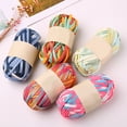 thumbnail image 4 of 10pcs Fabric Craft Yarns Colorful Elastic DIY Hand Bag Crocheting Cloth Strip Yarn for Home, 4 of 6