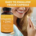 thumbnail image 4 of Suplemento Viva Naturals de vitamina C de 1000 mg con zinc, 20 mg, 250 cápsulas, 4 of 9
