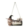 thumbnail image 1 of Halloween Door Hanger Lighted Horror Creative Halloween Door Sign Decoration for A, 1 of 9