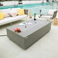 thumbnail image 6 of Elementi Plus Meteora Propane Fire Pit for Outside Outdoor Fire Pit Table Smokeless Firepit Concrete Rectangular Fire Table Patio Heater Fireplace 60000 BTUs - Space Grey, 55.9 x 31.9 Inches, 6 of 11