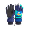 thumbnail image 4 of Minnieouse Guantes de esquí unisex para niños, cálidos y a la moda, para viajes de esquí, guantes de esquí cálidos de invierno con dibujos guantes y mitones azul oscuro S, 4 of 6