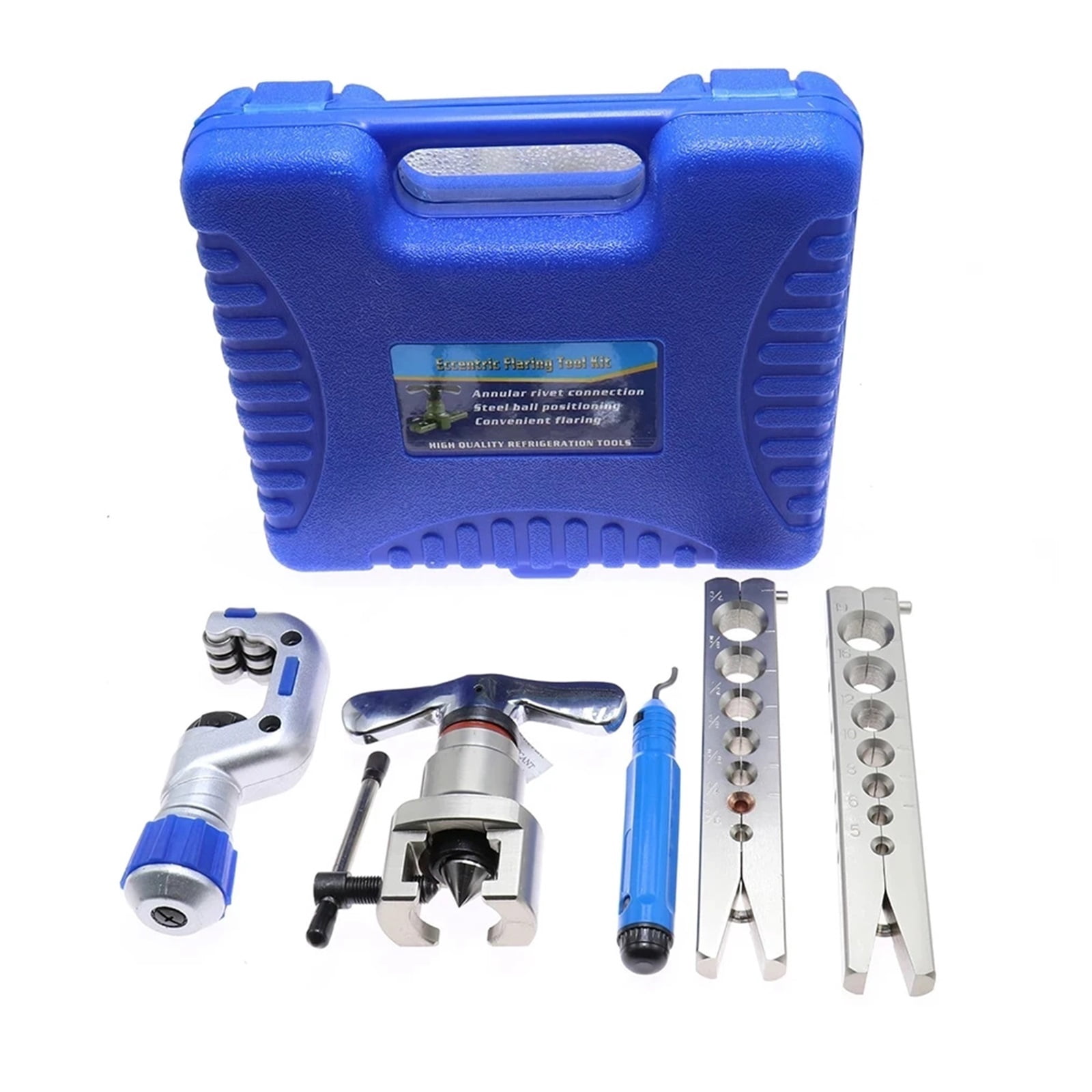 5pcs/Set Air Conditioner Expander Tube Kit Copper Pipe Reamer Flaring Service Reparing Tool ,Easy to Use
