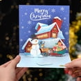 thumbnail image 2 of 3D Christmas Greeting Card Holiday Blessing Handmade Message Card Festive Paper Carving Art for Seasonal Celebrations, 2 of 5