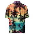 thumbnail image 5 of Hawaiian Mens Shirts Short Sleeves Printed Button Down Shirts Summer Beach Mens Shirts Clearance 03-Orange L, 5 of 5