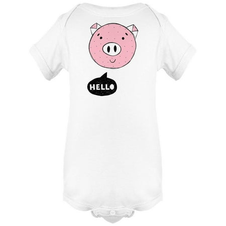 

Cute Pig Says Hello Bodysuit Infant -Image by Shutterstock 24 Months
