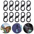 thumbnail image 4 of 10 mosquetones resistentes, mini mosquetones pequeños para el hogar, cuerdas, senderismo, pesca, botellas, mochilas, llaveros., 4 of 7
