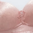thumbnail image 2 of JGTDBPO Wireless Bras For Women Plus Size No Underwire Bra Seamless Push Up Underwear Embroidered Glossy Breathable Comfortable Bra Lift Bralettes Extra-Elastic Bra Minimizer Everyday Bra, 2 of 9